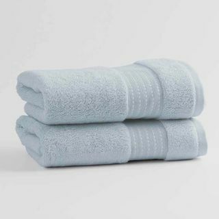 100% Cotton Organic Cotton Turkish Dobby Design Hand Towels (Pair)